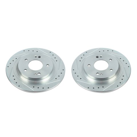 Power Stop 18-20 Hyundai Kona Rear Evolution Drilled & Slotted Rotors - Pair thumbnail 1