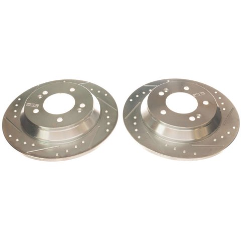 Power Stop 18-20 Hyundai Kona Rear Evolution Drilled & Slotted Rotors - Pair thumbnail 1
