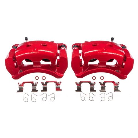 Power Stop 14-19 Infiniti Q50 Front Red Calipers - Pair thumbnail 1