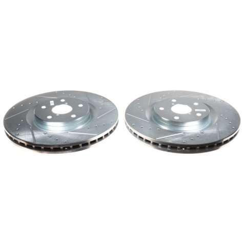 Power Stop 19-21 Subaru Ascent Front Evolution Drilled & Slotted Rotors - Pair thumbnail 1