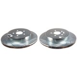 Power Stop 17-20 Subaru BRZ Rear Evolution Drilled & Slotted Rotors - Pair thumbnail 1