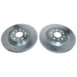 Power Stop 20-21 Chevrolet Corvette Rear Evolution Drilled & Slotted Rotor - Pair thumbnail 1