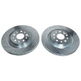 Power Stop 20-21 Chevrolet Corvette Rear Evolution Drilled & Slotted Rotor - Pair thumbnail 2
