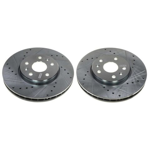 Power Stop 20-21 Chevrolet Corvette Front Evolution Drilled & Slotted Rotor - Pair thumbnail 1