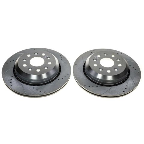 Power Stop 20-21 Jeep Gladiator Rear Evolution Drilled & Slotted Rotor - Pair thumbnail 6