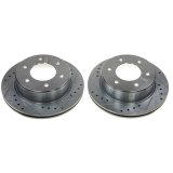 Power Stop 21-22 Ford Bronco Rear Evolution Drilled & Slotted Rotor - Pair thumbnail 1