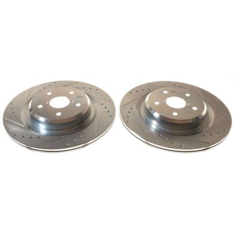 Power Stop 19-20 Subaru Ascent Rear Evolution Drilled & Slotted Rotor - Pair thumbnail 5