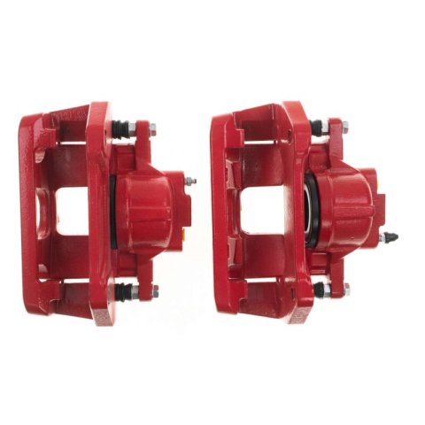 Power Stop 07-18 Jeep Wrangler JK Front Red Caliper Pair w/Bracket thumbnail 7