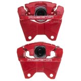 Power Stop 07-18 Jeep Wrangler JK Rear Red Caliper Pair w/Bracket thumbnail 2