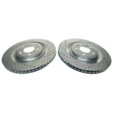 Power Stop 20-22 Lincoln Aviator Rear Drilled & Slotted Rotor (Pair) thumbnail 1