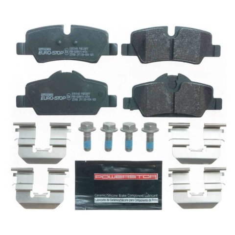 Power Stop 14-19 Mini Cooper Euro-Stop ECE-R90 Rear Brake Pads thumbnail 1