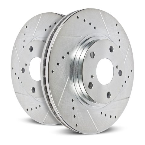 Power Stop 19-22 Lincoln Nautilus Rear Drilled & Slotted Rotor (Pair) thumbnail 3