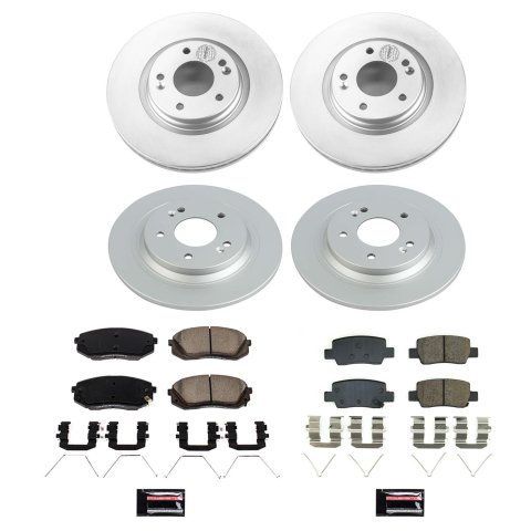 Power Stop 2021 Kia Seltos Front & Rear Z17 Coated Brake Kit thumbnail 5