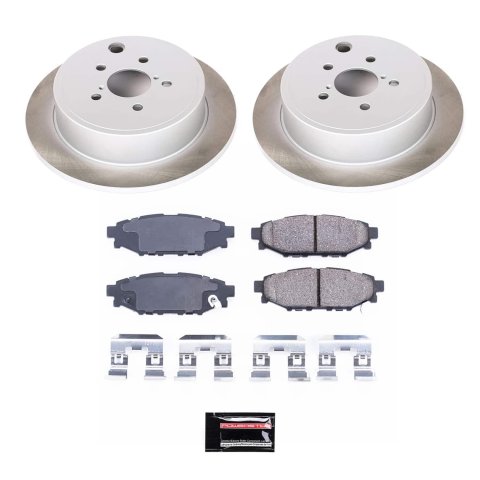 Power Stop 10-14 Subaru Outback Rear Semi-Coated Rotor Kit thumbnail 5