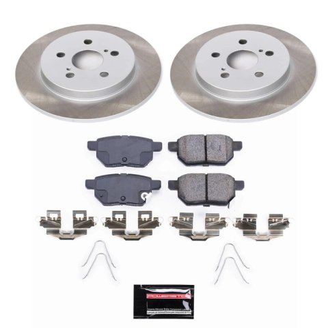 Power Stop 12-15 Toyota Prius Plug-In Rear Semi-Coated Rotor Kit thumbnail 2
