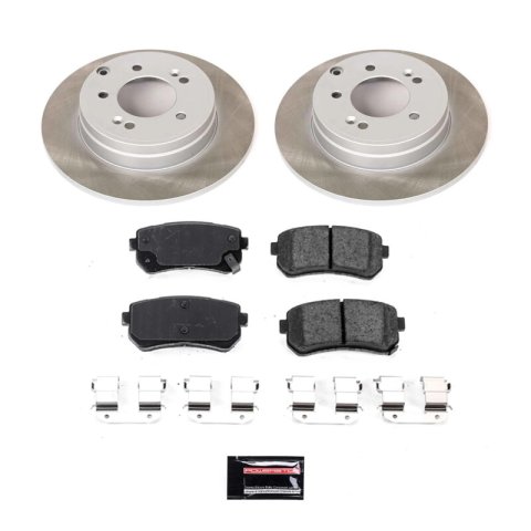 PowerStop Z17 Evolution Plus Semi-Coated Rotor Brake Kits for 2016-2020 OPTIMA, 2016-2019 SONATA - SC7505 and Pad Combo, Semi-Coated, Rear, Solid Surface Rotors, 11.14 in. O.D., Ceramic Pads, Hyundai, Kia, Kit thumbnail 5