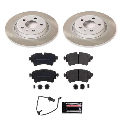 Power Stop 17-20 Audi A4 Rear Semi-Coated Rotor Kit thumbnail 1