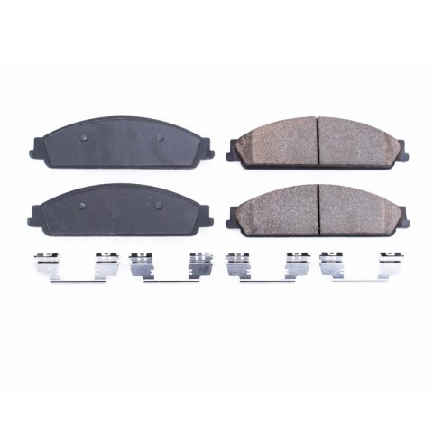 Power Stop 05-07 Ford Five Hundred Front Z17 Evo Ceramic Brake Pad w/Hardware thumbnail 1