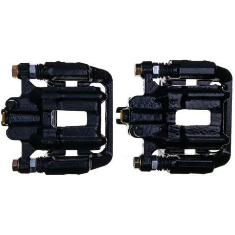 Power Stop 01-03 Acura CL Rear Black Caliper - Pair w/Bracket thumbnail 4