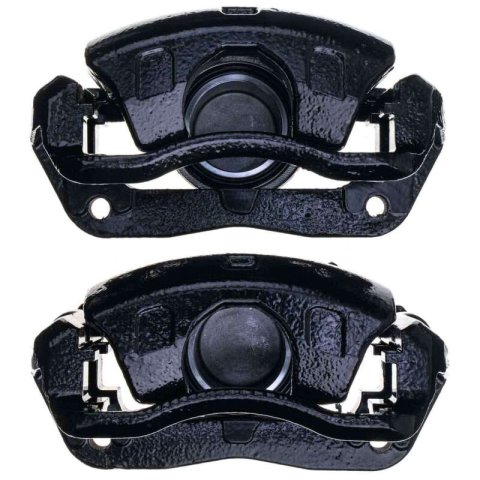 Power Stop 02-04 Honda CR-V Front Black Caliper - Pair w/Bracket thumbnail 1