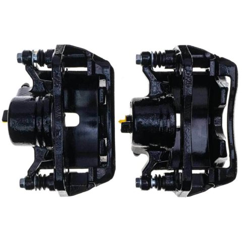 Power Stop 02-04 Honda CR-V Front Black Caliper - Pair w/Bracket thumbnail 4