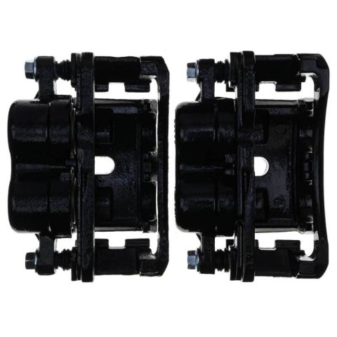 PowerStop Performance Powdercoated Brake Calipers S4728BLK Disc Caliper, Cast Iron, Black, 2-Piston, Cadillac, Chevy, GMC, Pair thumbnail 5