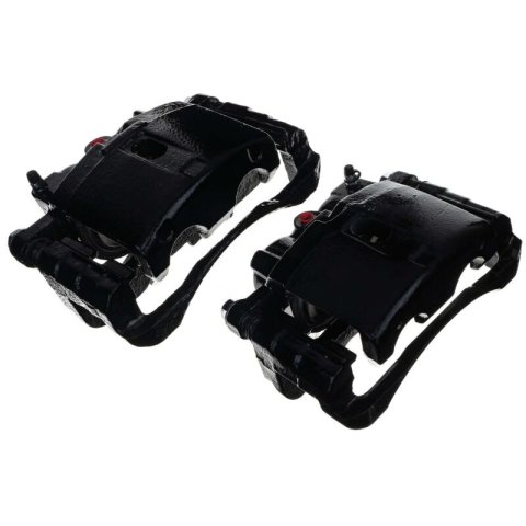 PowerStop Performance Powdercoated Brake Calipers S4728BLK Disc Caliper, Cast Iron, Black, 2-Piston, Cadillac, Chevy, GMC, Pair thumbnail 6