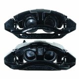 PowerStop Performance Powdercoated Brake Calipers for 2005-2008 DAKOTA, 2006-2009 RAIDER, 2006-2008 RAM 1500 - S5008BLK Disc Caliper, 2-Piston, Iron, Black Powdercoated, Dodge, Mitsubishi, Front, Pair thumbnail 1