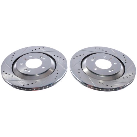 Power Stop 22-23 Hyundai Elantra N Rear Drilled & Slotted Rotor (Pair) thumbnail 4