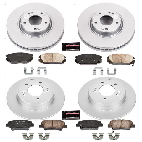 Power Stop 09-11 Hyundai Azera Front and Rear Z17 Coated Brake Kit thumbnail 4