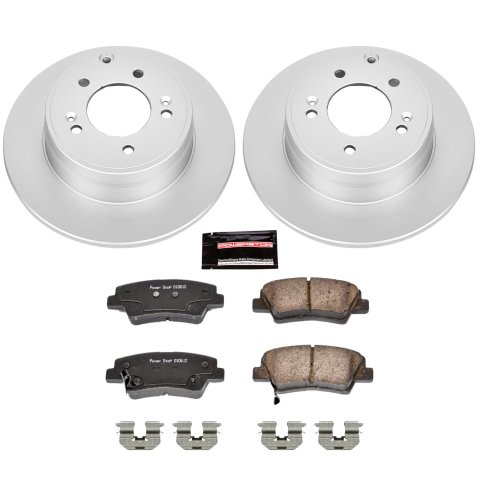 Power Stop 09-11 Hyundai Azera Front and Rear Z17 Coated Brake Kit thumbnail 9