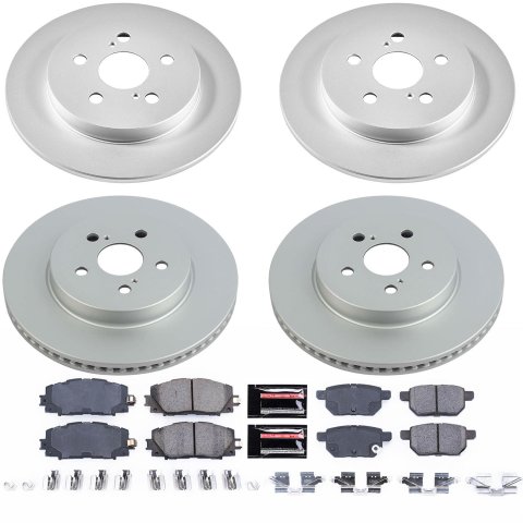 Power Stop 20-22 Toyota Prius Prime Front and Rear Z17 Coated Brake Kit thumbnail 3