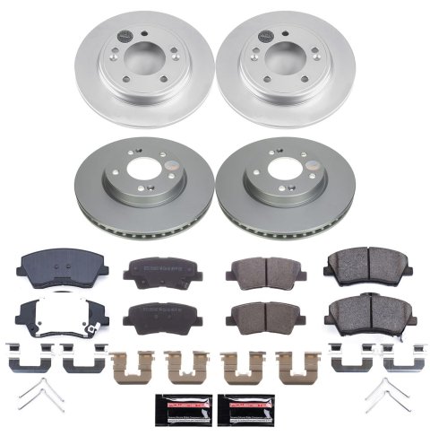 Power Stop 2023 Kia Niro Front and Rear Z17 Coated Brake Kit thumbnail 1