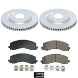 Power Stop 22-23 Ford F-150 Lightning Front Z17 Coated Brake Kit thumbnail 1