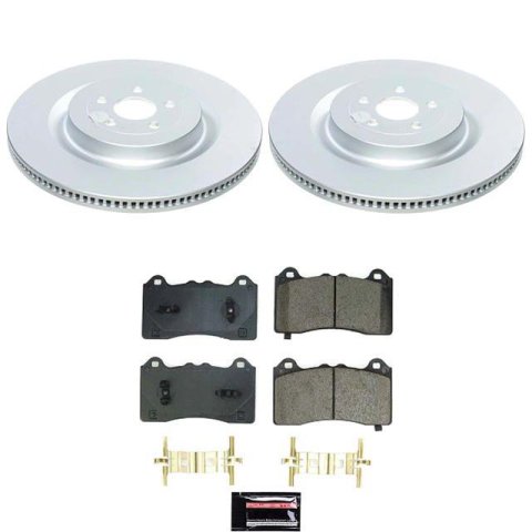 Power Stop 21-24 Ford Mustang Mach-E Front Z17 Coated Brake Kit thumbnail 1