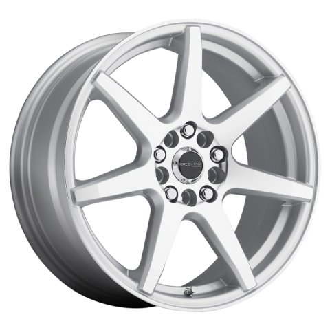 Raceline 131S Evo 18x7.5in / 5x108/5x114.3 BP / 42mm Offset / 72.62mm Bore - Silver & Machined Wheel thumbnail 3
