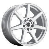 Raceline 131S Evo 16x7in / 5x108/5x114.3 BP / 40mm Offset / 72.62mm Bore - Silver & Machined Wheel thumbnail 1