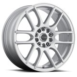 Raceline 141S Mystique 17x7.5in / 5x100/5x114.3 BP / 40mm Offset / 72.62mm Bore - Gloss Silver Wheel thumbnail 1