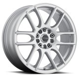 Raceline 141S Mystique 18x7.5in / 5x110/5x114.3 BP / 42mm Offset / 72.62mm Bore - Gloss Silver Wheel thumbnail 2