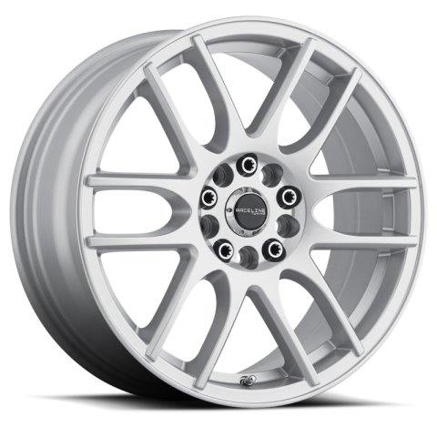 Raceline 141S Mystique 18x7.5in / 5x112/5x120 BP / 42mm Offset / 74.1mm Bore - Gloss Silver Wheel thumbnail 2