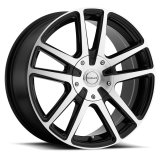 Raceline 145M Encore 17x7.5in / 4x100/4x108 BP / 40mm Offset / 72.62mm Bore - Black & Machined Wheel thumbnail 2