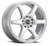 Raceline 146S Matrix 17x7.5in / 5x110/5x115 BP / 40mm Offset / 72.62mm Bore - Gloss Silver Wheel thumbnail 1