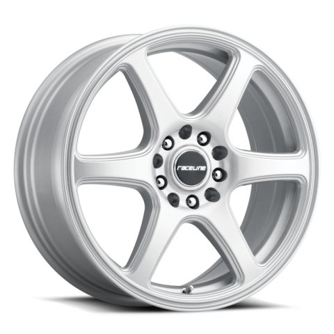 Raceline 146S Matrix 18x8in / 5x112/5x120 BP / 40mm Offset / 74.1mm Bore - Gloss Silver Wheel thumbnail 3