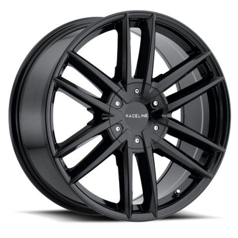Raceline 158B Impulse 22x9.5in / 6x139.7/6x135 BP / 35mm Offset / 106.1mm Bore - Gloss Black Wheel thumbnail 1