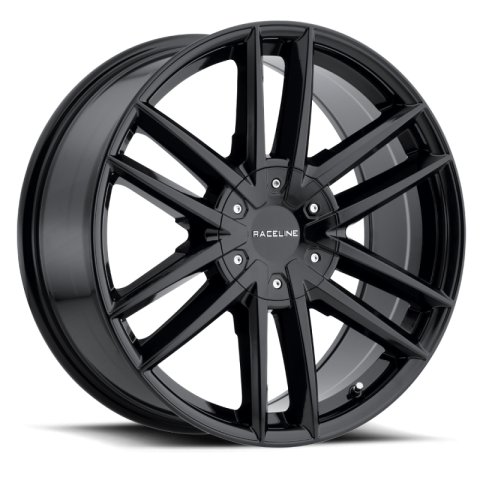 Raceline 158B Impulse 22x9.5in / 6x139.7/6x135 BP / 35mm Offset / 106.1mm Bore - Gloss Black Wheel thumbnail 2