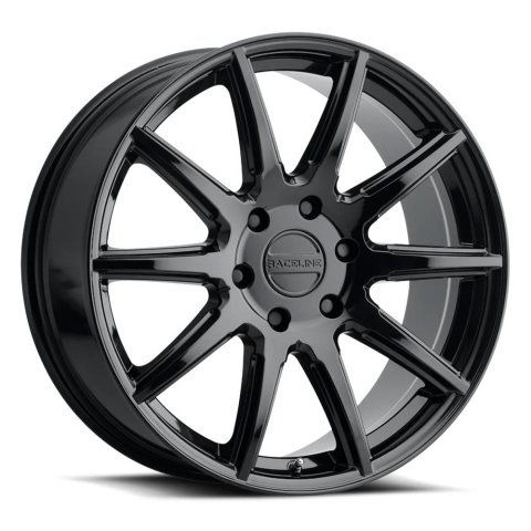 Raceline 159B Spike 18x8in / 6x139.7 BP / 15mm Offset / 106.1mm Bore - Gloss Black Wheel thumbnail 3