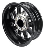 Raceline 820M Twisted 15x5in / 5x114.3 BP / 0mm Offset / 3.19mm Bore - Black & Machined Wheel thumbnail 3