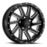 Raceline 820M Twisted 15x5in / 5x114.3 BP / 0mm Offset / 3.19mm Bore - Black & Machined Wheel thumbnail 8