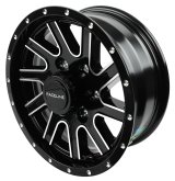 Raceline 820M Twisted 15x6in / 6x139.7 BP / 0mm Offset / 4.25mm Bore - Black & Machined Wheel thumbnail 3