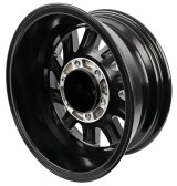 Raceline 820M Twisted 15x6in / 6x139.7 BP / 0mm Offset / 4.25mm Bore - Black & Machined Wheel thumbnail 4